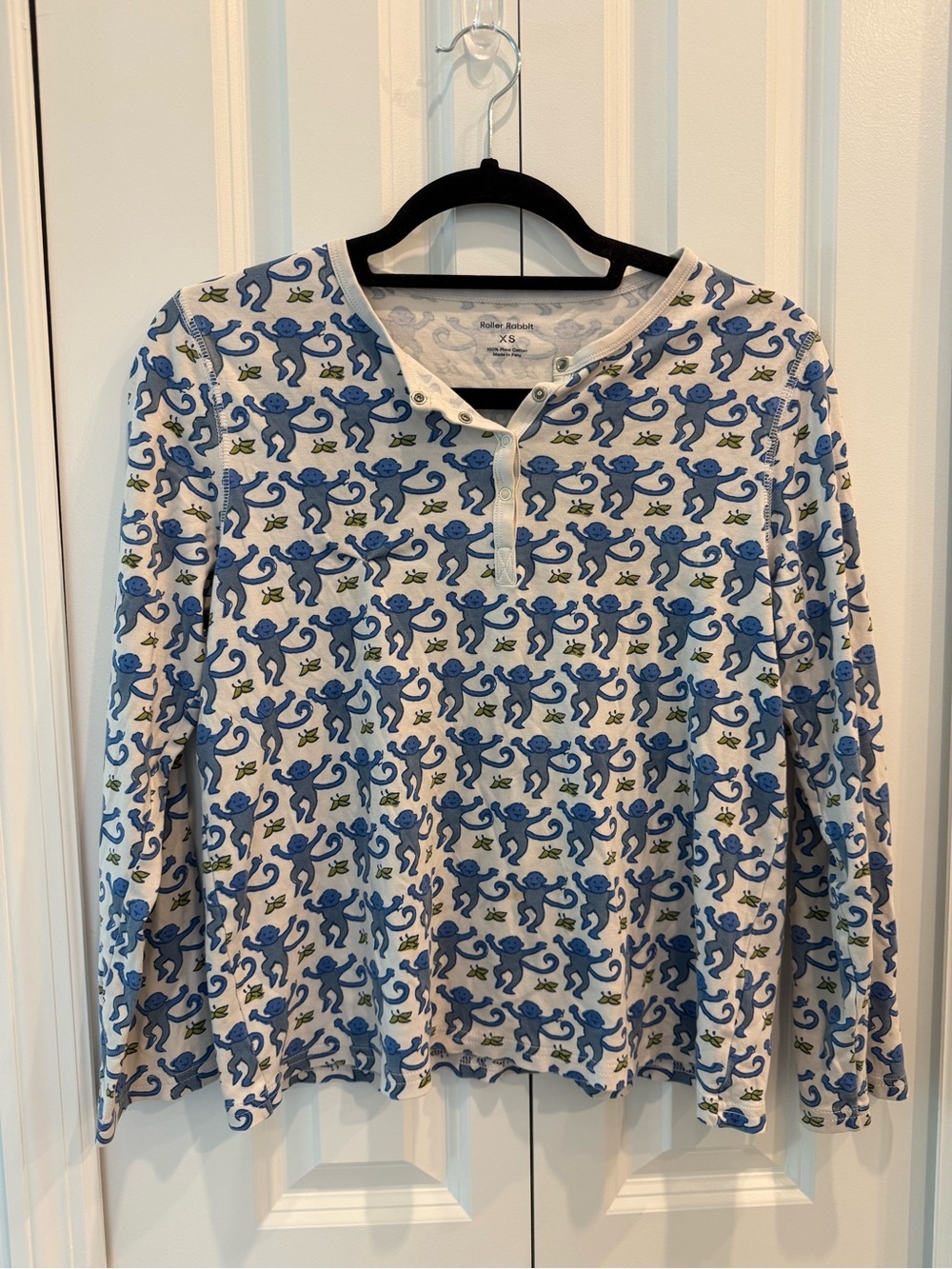 Roller Rabbit Monkey PJ Top - Picture 3 of 5
